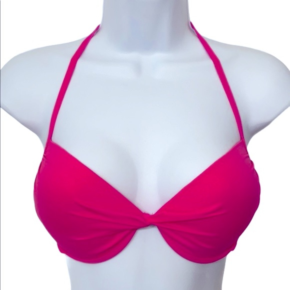 Victoria’s Secret hot pink bikini top.